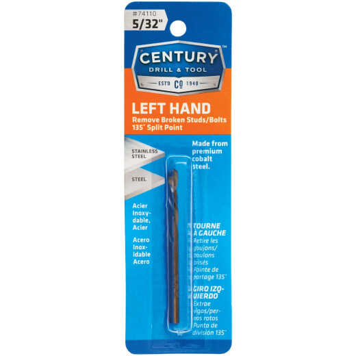 Century Drill & Tool 5/32 In. Cobalt Steel Left Hand Drill Bit