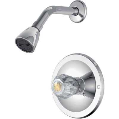 Home Impressions Chrome Single Acrylic Handle Shower Faucet