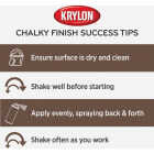Krylon CHALKY FINISH 11.5 Oz. Subtle Wax Coating Spray Paint, Dark Brown Image 6